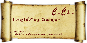 Czeglédy Csongor névjegykártya